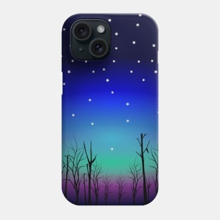 Starry Nights with Aurora Phone Case