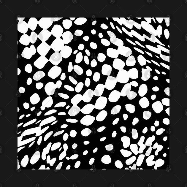 DOTS DOTS BLACK AND WHITE DOTS PATTERN by Overthetopsm