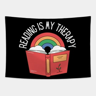 Reading Is My Therapy Tapestry