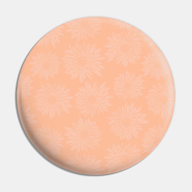 Gerbera Peachy Pin by Sandra Hutter Designs