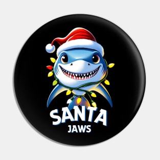 Santa Jaws - Christmas shark Pin