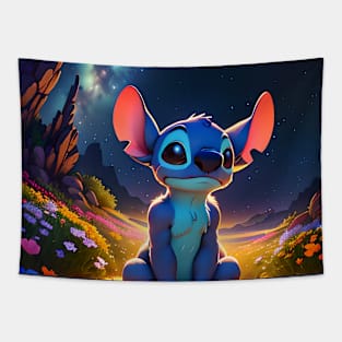 Stitch nightscape Tapestry