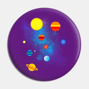 Solar System Space Pin