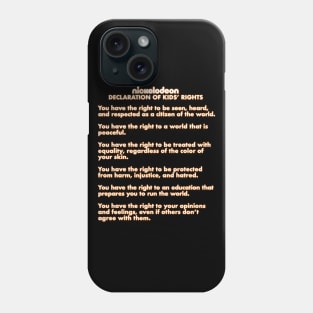 Nickelodeon Declaration of Kids' Rights Phone Case