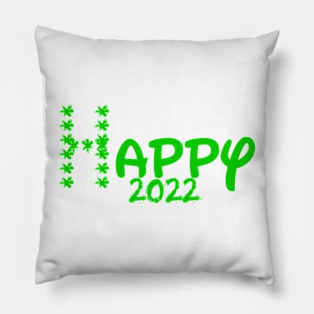 happy 2022 Pillow by sarahnash