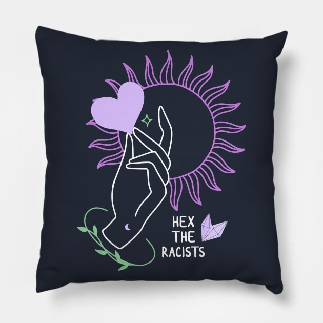 Hex Racists Pillow by machmigo