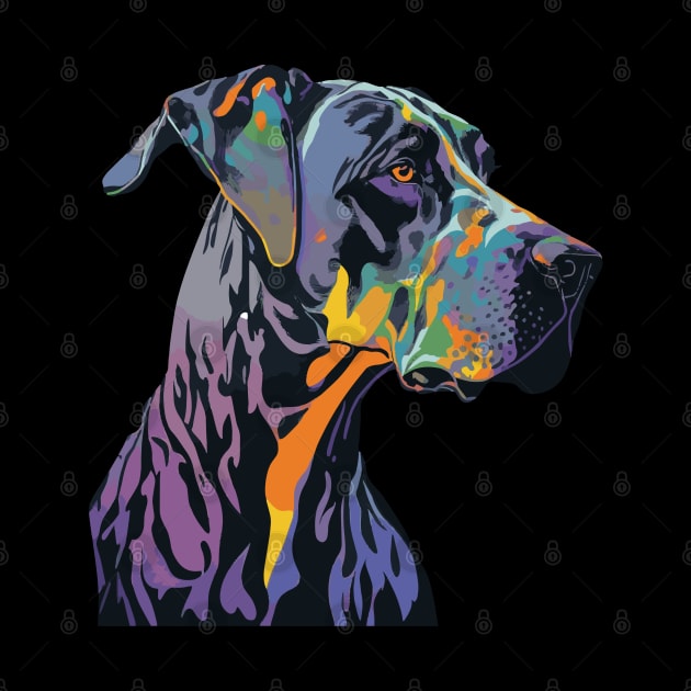 Great Dane Dog Art by The Image Wizard