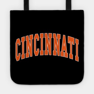 Cincinnati - college university font letters text word football basketball baseball softball volleyball hockey love fan player christmas birthday gift for men women kids mothers fathers day dad mom vintage retro Tote