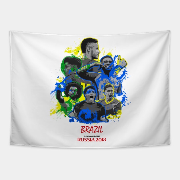 World Cup 2018 - Brazil Tapestry by armaan8014