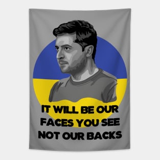 Volodymyr Zelensky Portrait Tapestry