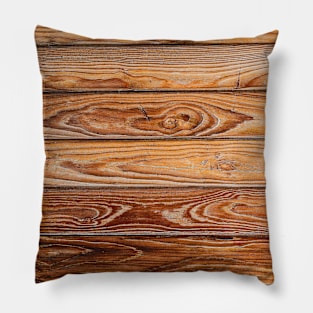 Wood pattern, colored boards - wood as decoration Pillow