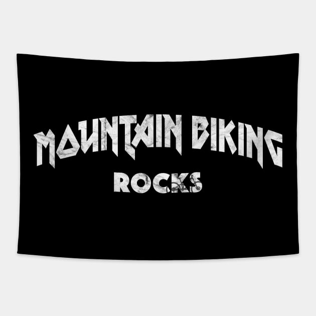 mountain biking mtb gift cyclist cycling mountain bike Tapestry by TheOutdoorPeople