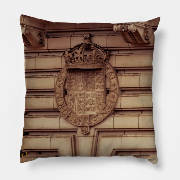 Buckingham Palace Detail Pillow by Enzwell