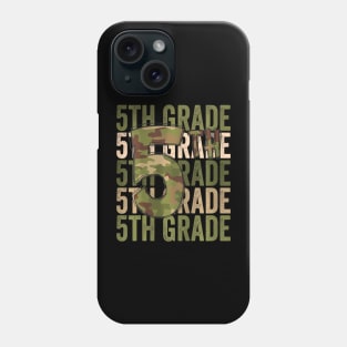 Camo Team 5th Grade Squad Back To School Teacher Kids Boys Phone Case