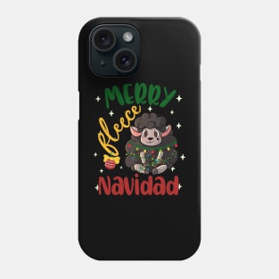 Merry Fleece  Navidad Christmas Humor Joke Sheep Pun Phone Case