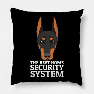 Doberman The Best Home Security System Pillow