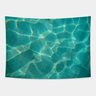 Unreal Turkish crystalline sea: abstract nature photography Tapestry