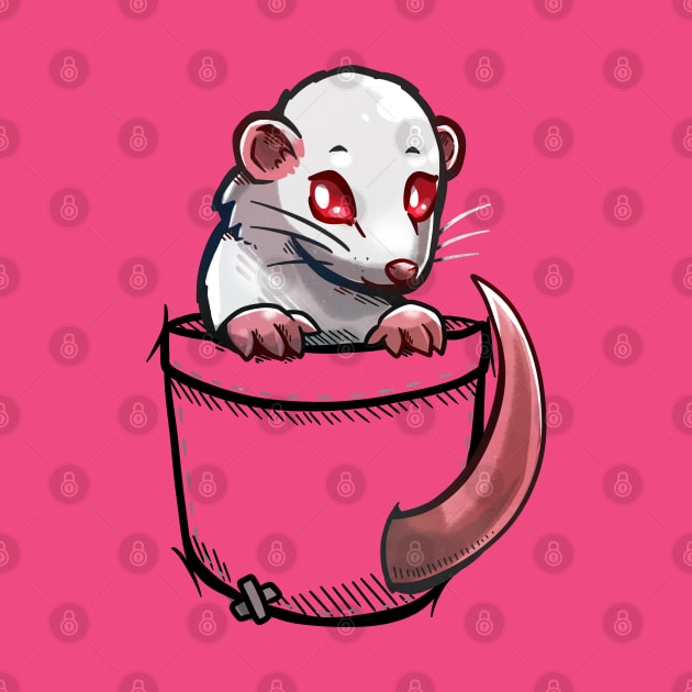 Pocket Albino White Rat by TechraPockets