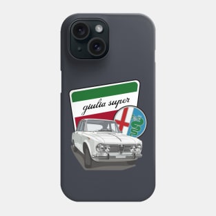 Alfa Romeo Giulia Super Retro Design Phone Case