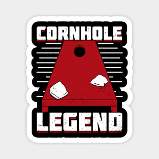 Cornhole Legend Bean Bag Toss Player Gift Magnet