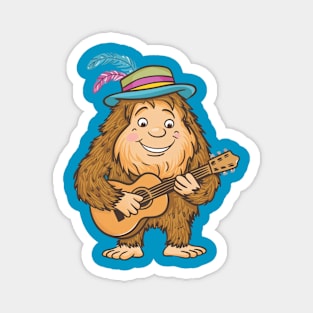 friendly musician bigfoot Magnet