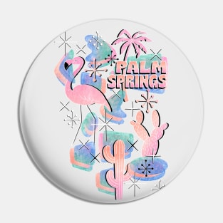 Pastel Palm Springs Pin