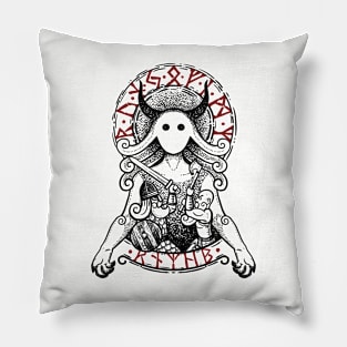 Norn viking tee Pillow