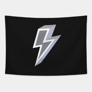 Grey Lightning Bolt Tapestry