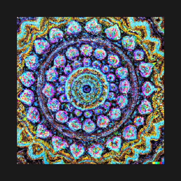 Colourful Mandala design Impressionist painting by Eternal Experience