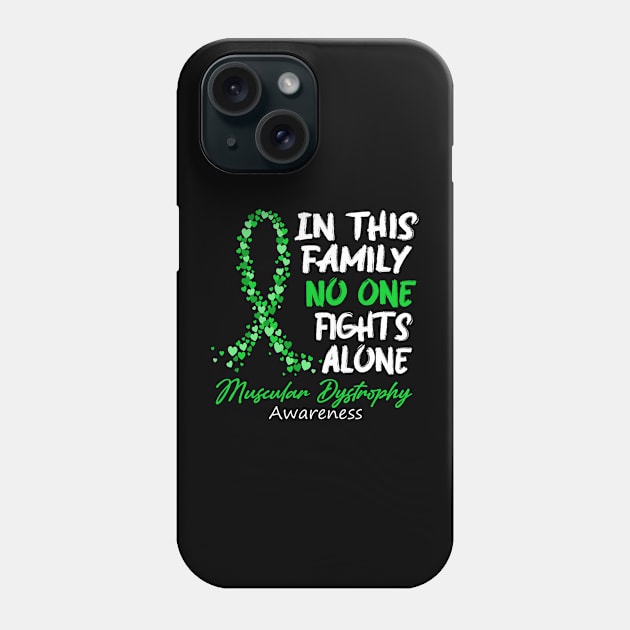 Muscular Dystrophy Awareness In This Family No One Fights Alone - Faith Hope Cure Phone Case by DAN LE