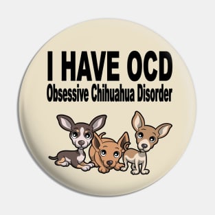 Obsessive Corgi Disorder OCD Dog Lover Pin