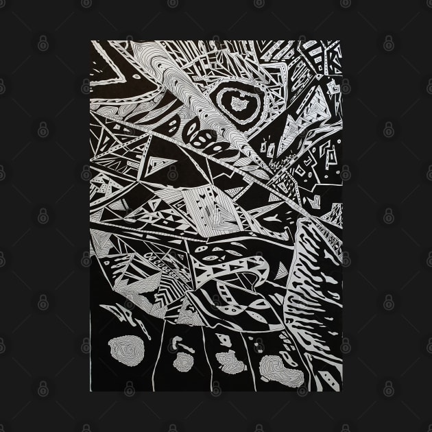 Zentangle Art - Three by The Black Panther