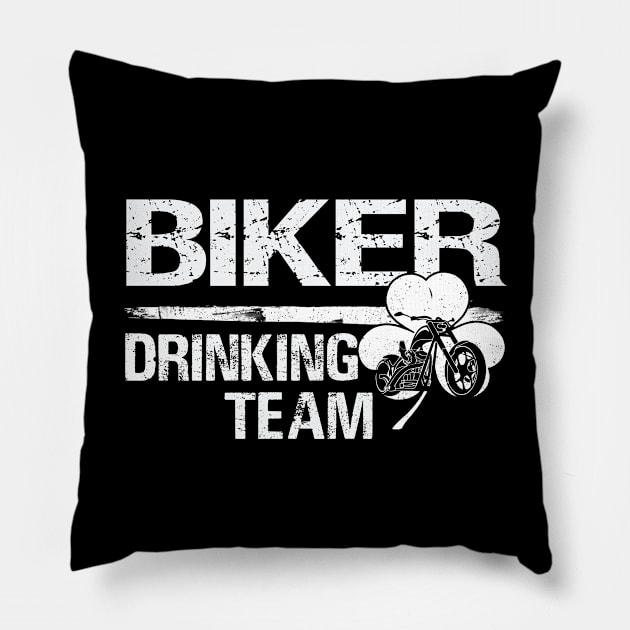 Biker drinking team Pillow by dreadtwank