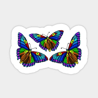 Monarch Mariposas Blue Colored Joyful Magnet