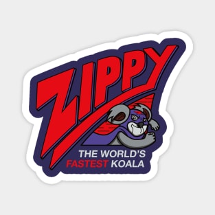 Zippy - The World's Fastest Koala (Purple) Magnet