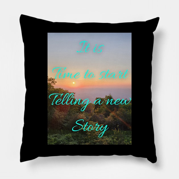 Time for a new story Pillow by TheSunGod designs 