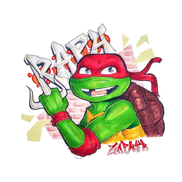 Mutant Mayhem Raphael by Z.double.A'rtz