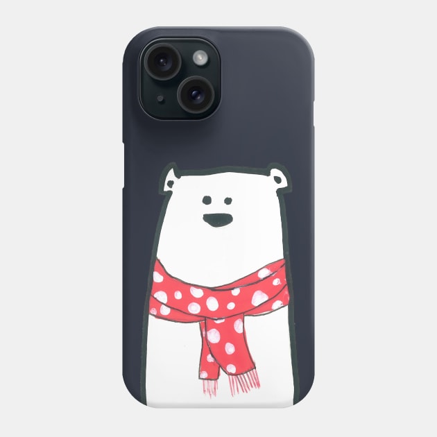 Polar Bear Phone Case by DoodlesAndStuff