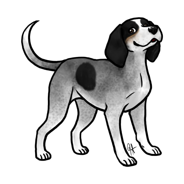 Dog - Bluetick Coonhound - Spot by Jen's Dogs Custom Gifts and Designs