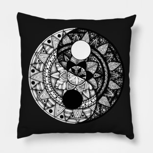 Yin Yang Mandala Pillow