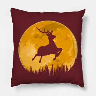 Night Reindeer Pillow