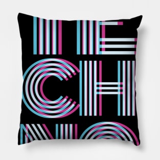 Techno Electronic Style Pillow