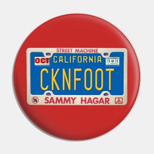 Sammy Hagar - Chickenfoot License Plate Pin