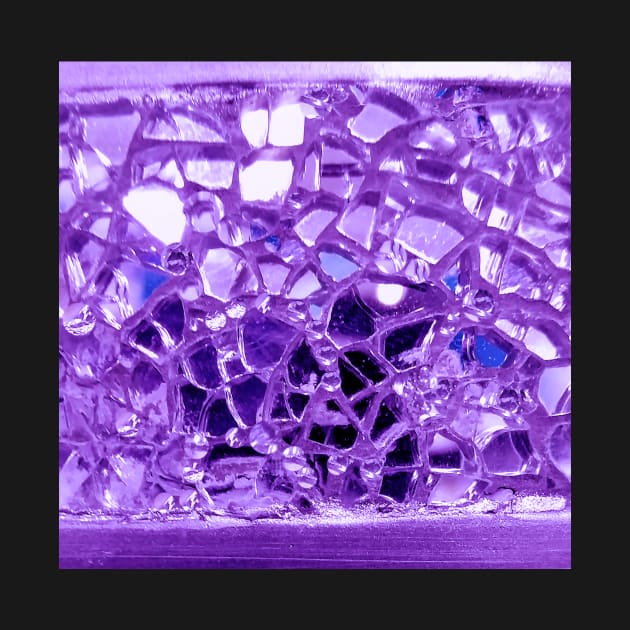 Photographic Image of Purple Mirror and Glass Mosaic by CrazyCraftLady