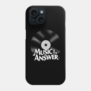 spinning vinyl- music is the answer - the power of music Phone Case