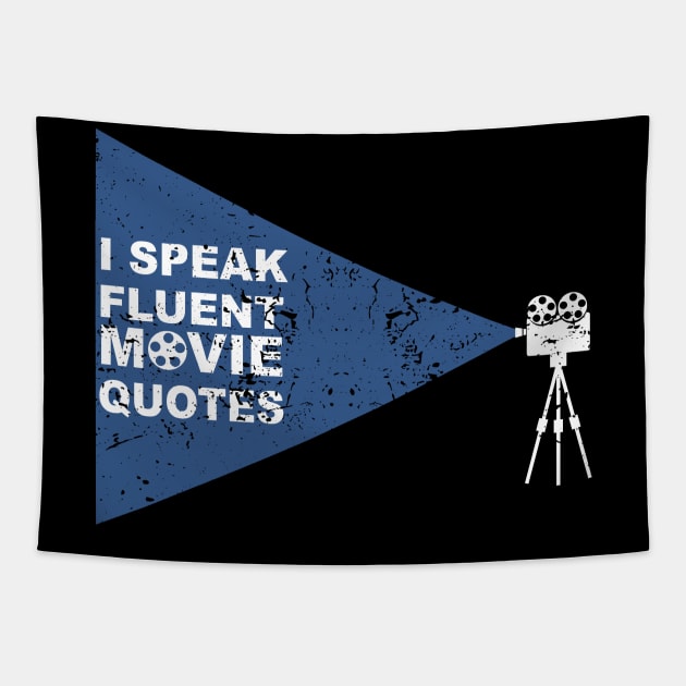i speak fluent movie quotes Tapestry by ZimBom Designer