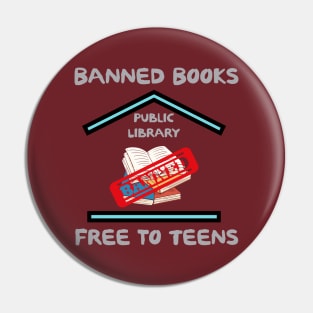 Banned Books Free To Teens Pin