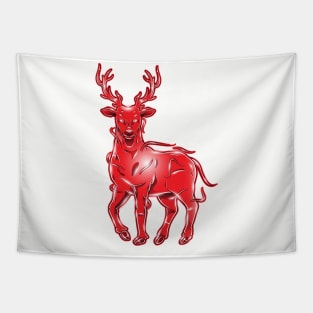 Redstag without lettering Tapestry