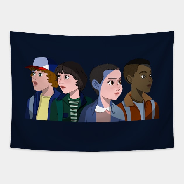 Stranger Things Tapestry by horribleaccents