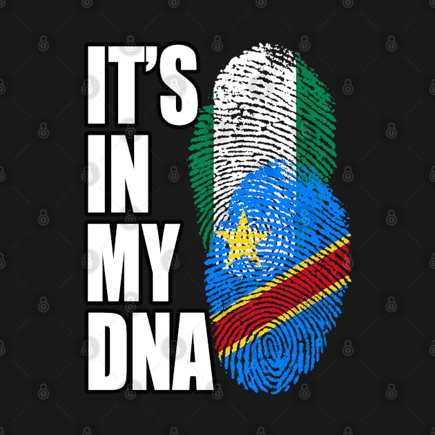 Nigerian And Congolese Mix Heritage DNA Flag by Just Rep It!!